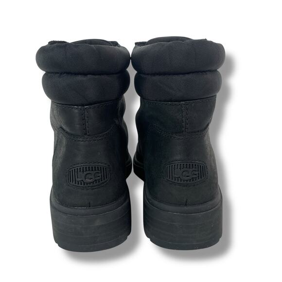 UGG Boots Harrison Lace Ankle Boot Black Leather Women's Size US 9 - Picture 6 of 9